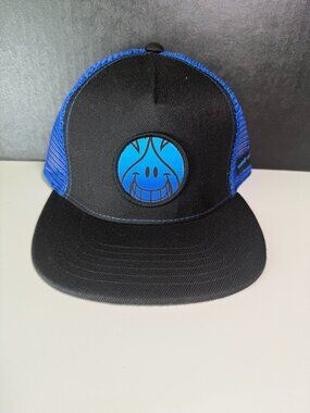 World Industries Snapback Cap Youth One Size Black Trucker Hat